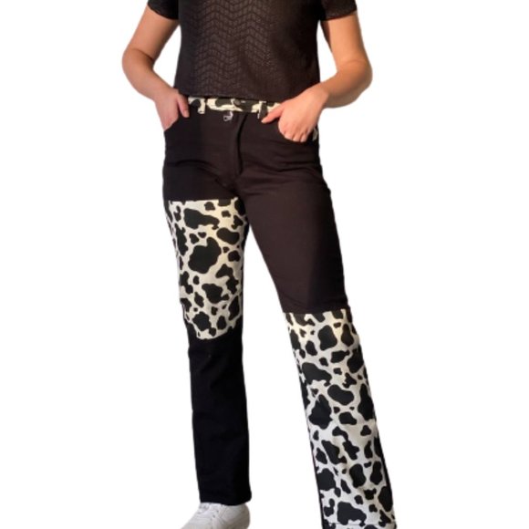 Cow print jeans Egyptian cotton - Picture 3 of 7